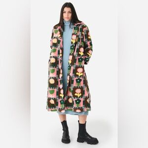 NWT CELIA B Caramel Coat LARGE. Super rare, sold out, gorgeous, colorful, soft!